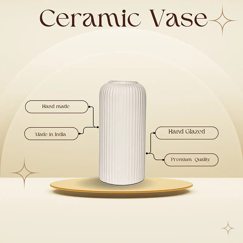 Ceramiq Luxe Ceramic Vase - Grey media 3