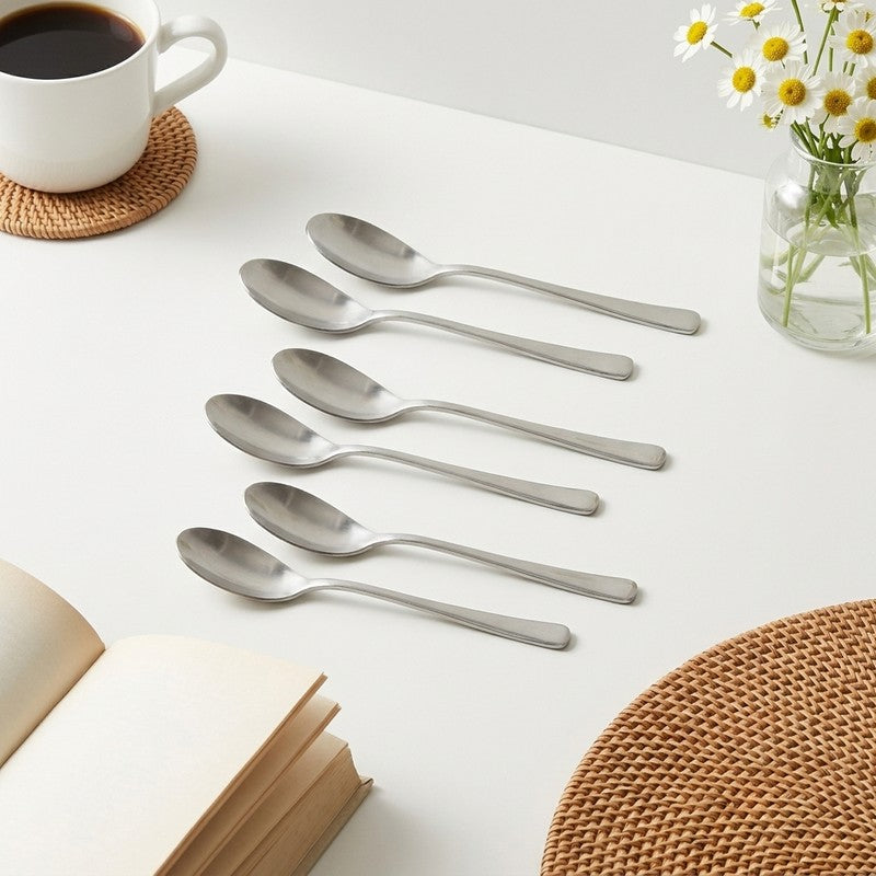 Lucia Stainless Steel Spice Spoon - Set of Six