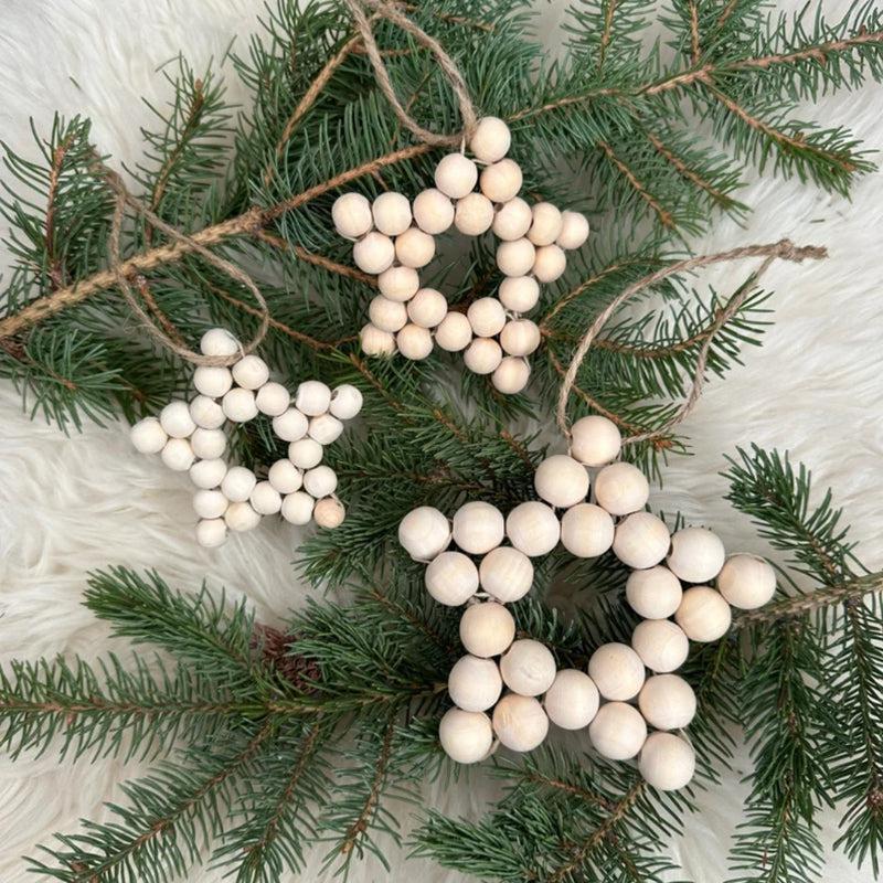 Yule Stars Christmas Ornament - Set Of Three