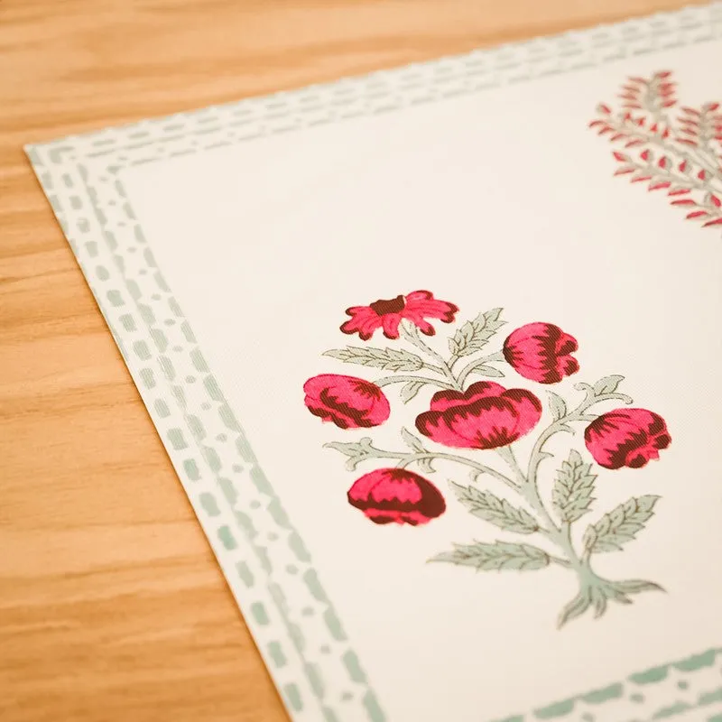 Earthy Elegance Cotton Table Mat (Red) - Set Of Six media 5