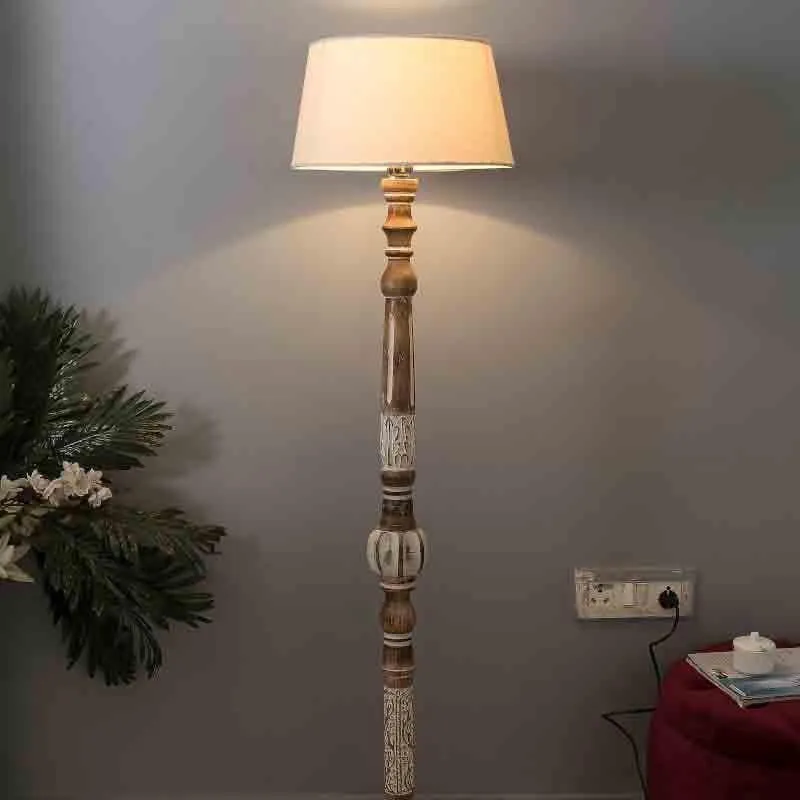 Vintage Trove Floor Lamp - White media 1