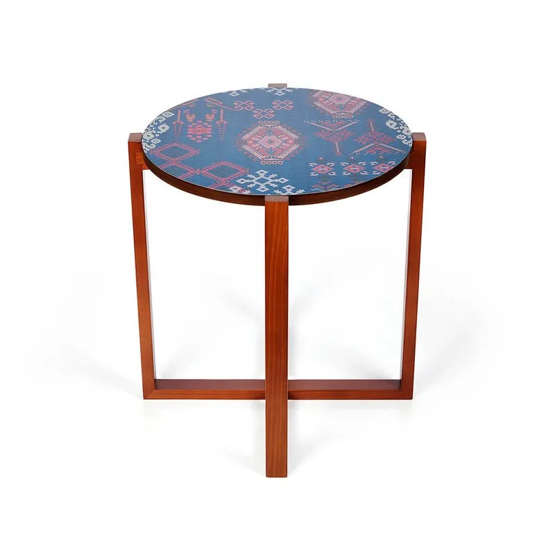 India Circus Wood Enchanting Round Side Table media 5