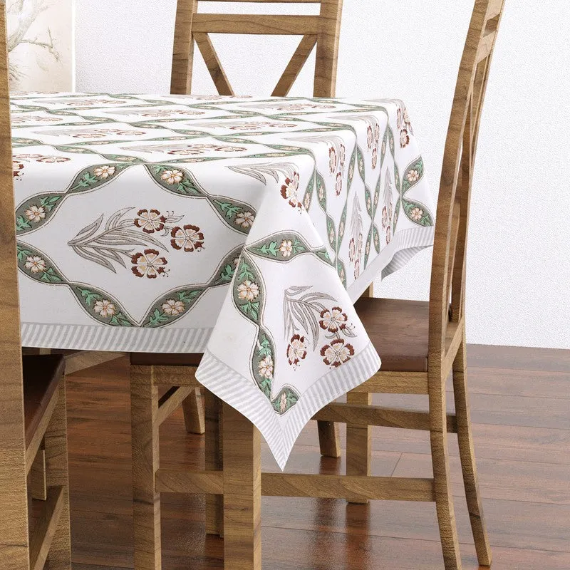 Eleganza Cotton Table Cover - Brown,Green media 3