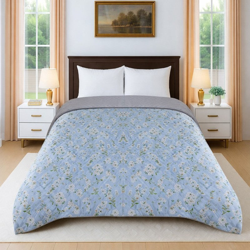 ComfortNest Reversible Cotton Comforter - 350 GSM