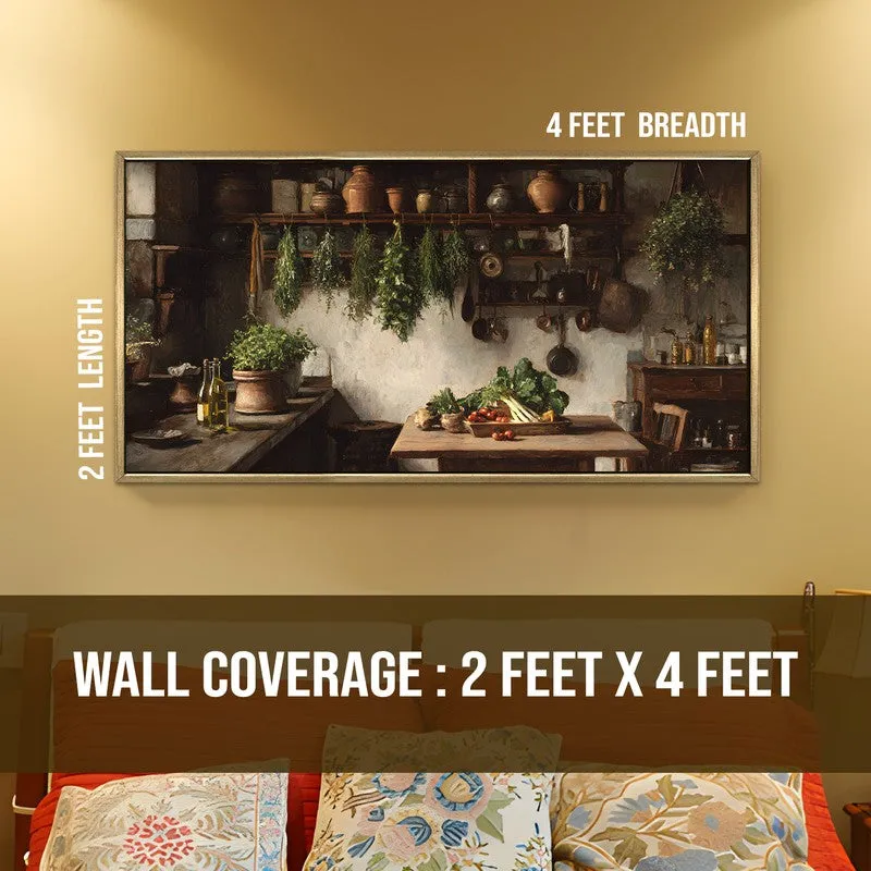 Earthen Comfort Canvas Wall Painting With Frame media 9
