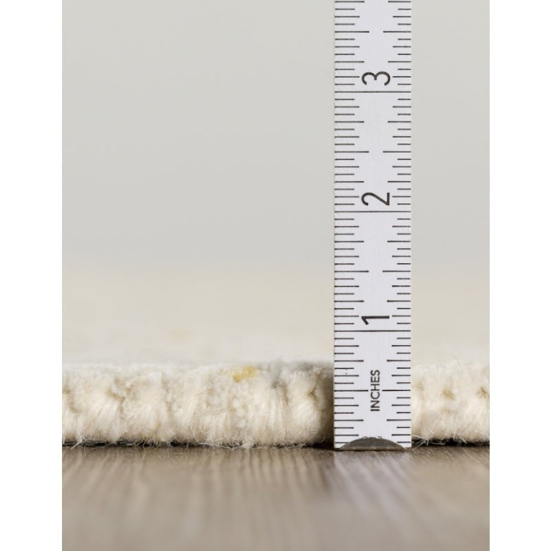 Timeless Textures Hand Tufted Wool Rug - Mustard & White media 9
