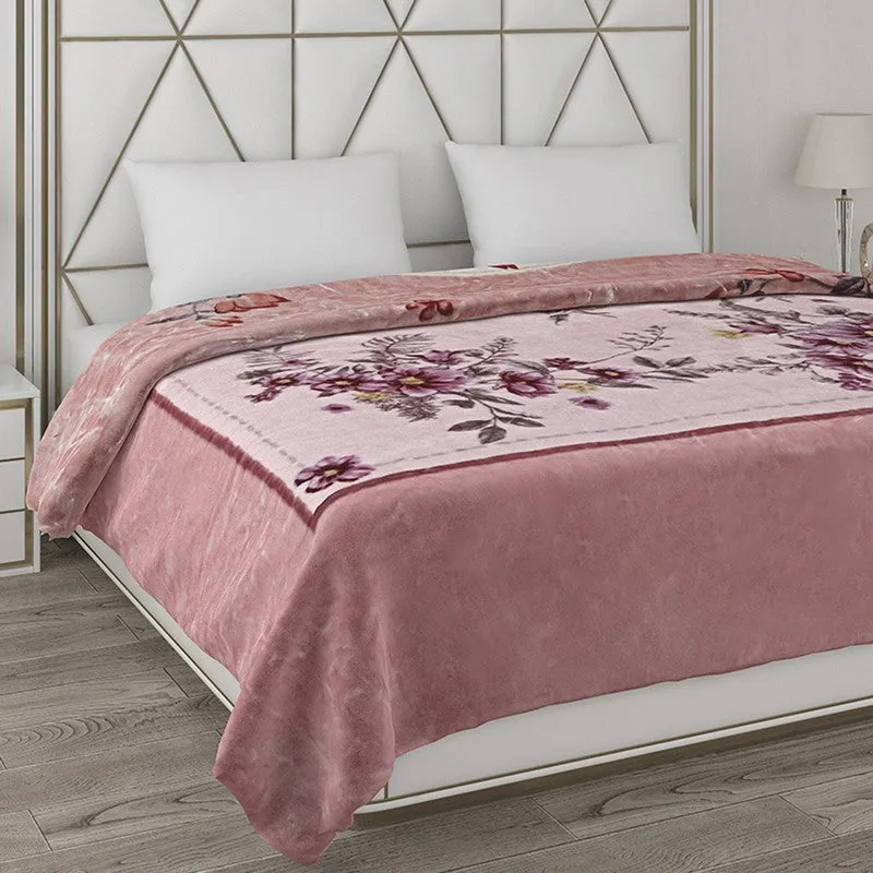 Monte Carlo Serene Land Reversible Blanket (Peach) - 850 GSM media 5