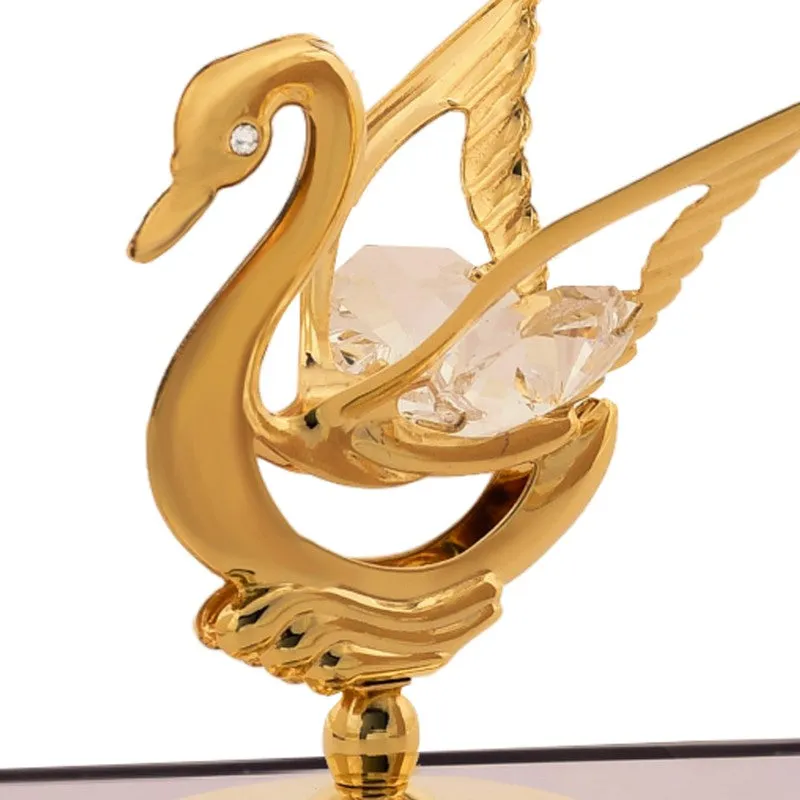 Royal Swan 24K Gold Plated Mild Steel Showpiece media 5