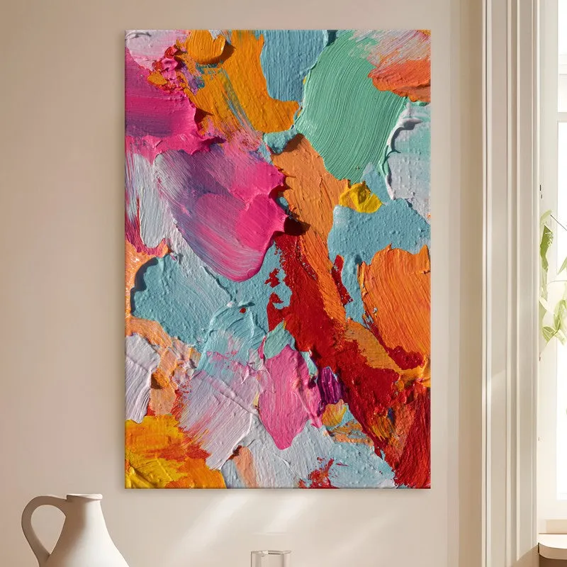 Color Burst Abstract Canvas Wall Art media 4