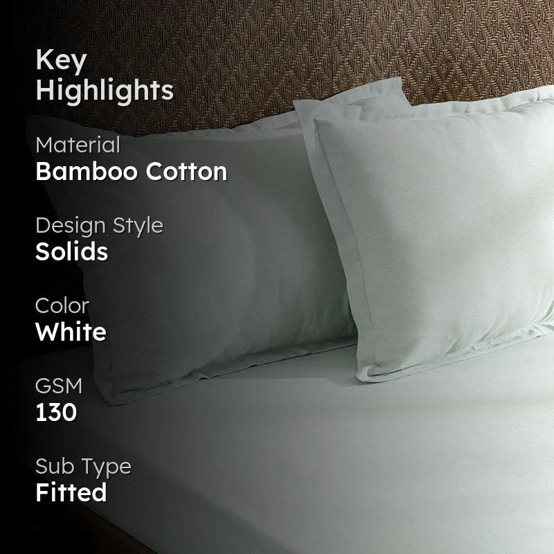 Lunar Weaves Bed Sheet - Tinsel Bamboo Cotton Bedsheet - 130 GSM media 2