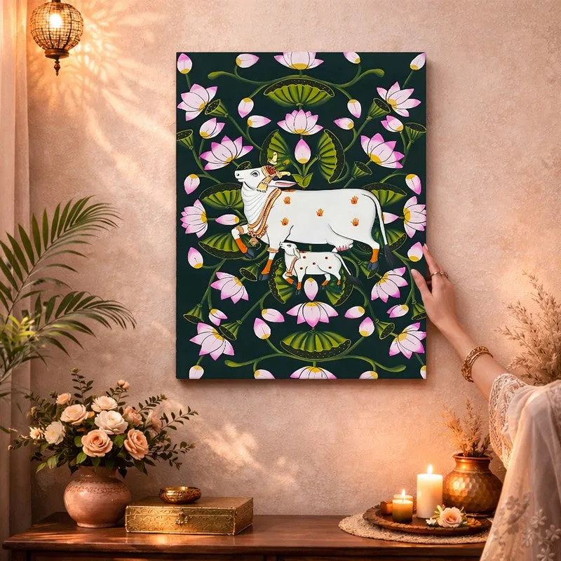 Kamadhenu Bloom Canvas Wall Art & Paintings media 3