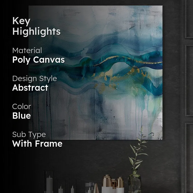 Ocean Wave Flow Abstract Wall Painting media 2