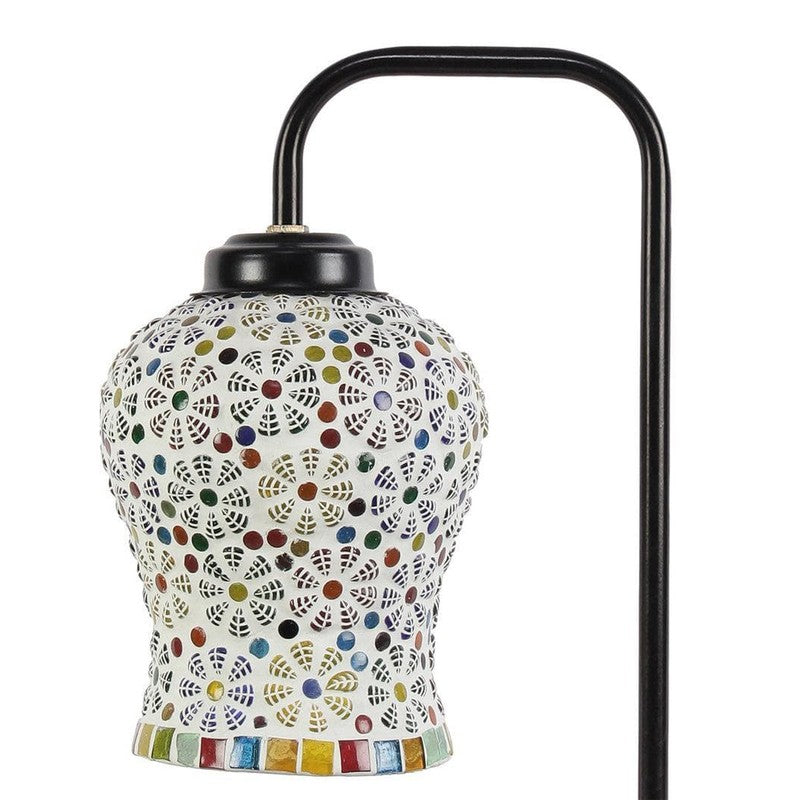 Mosaic Glow Arch Glass Table Lamp - Multicolor media 6