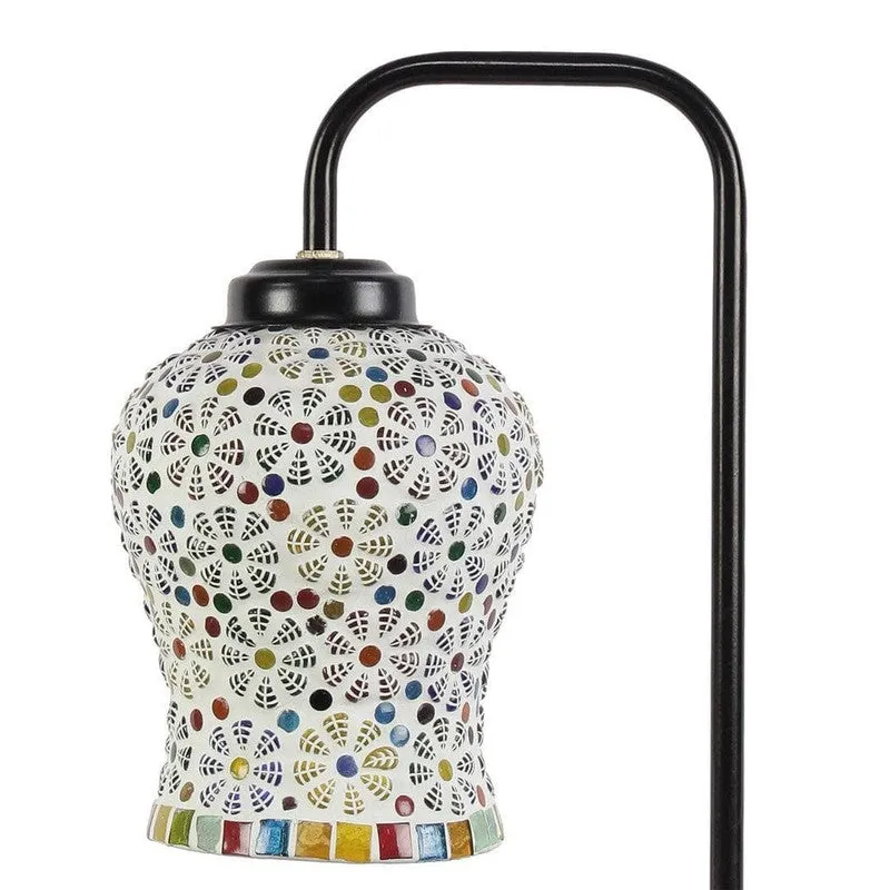 Mosaic Glow Arch Glass Table Lamp - Multicolor media 6
