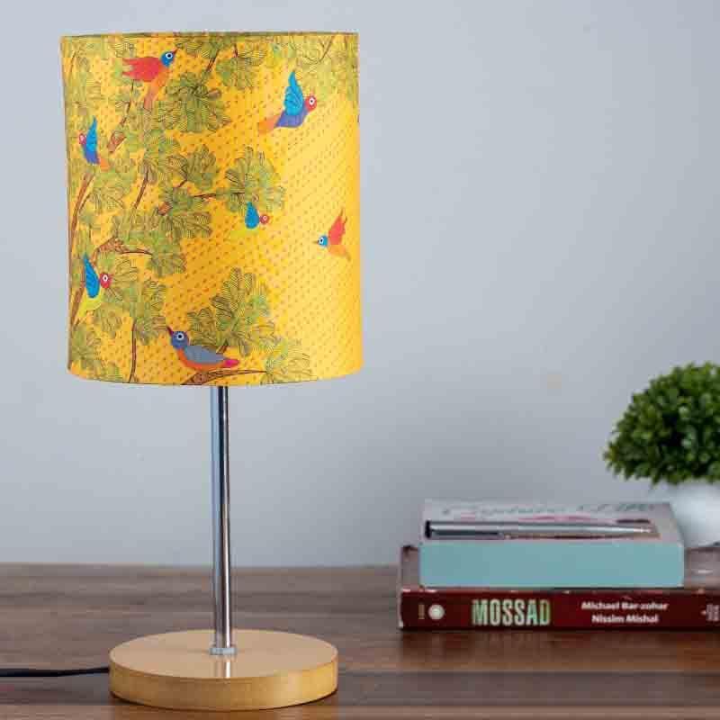 Gond Art Fabric Table Lamp - Multicolor media 3