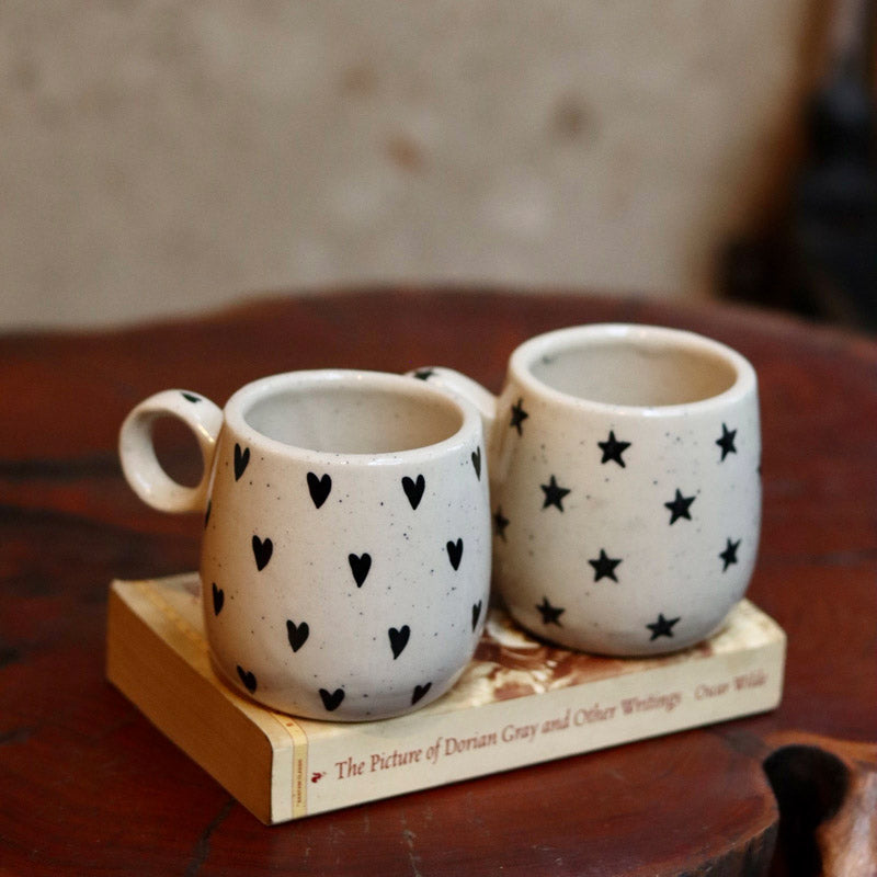 Hatchett Ceramic Tea Cup (250 mL Each) - Set of Two - 250 ML