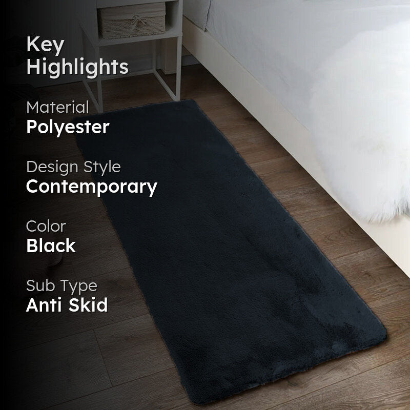Luxe Neo Runner Rug - Charcoal media 2