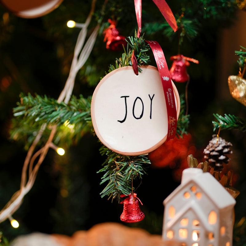 Winter Joy Ceramic Christmas Ornament