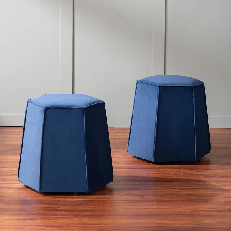 Soft Balance Pouffe (Blue) - Set Of Two media 1