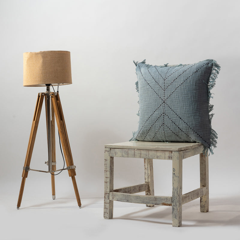 Thread Glyph II Embroidered Cushion Cover