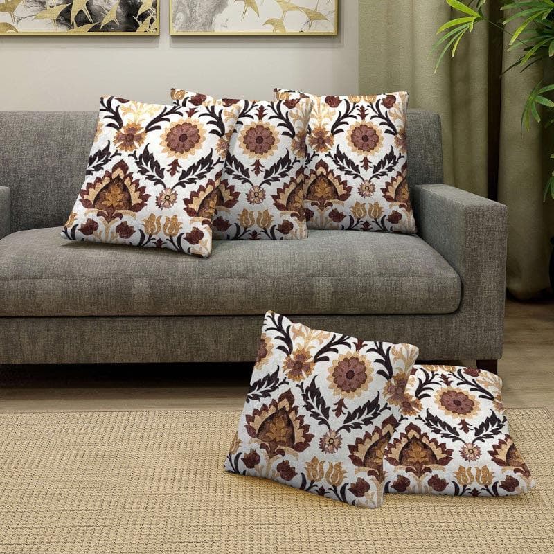 Ethnix Drama Cushion Cover - Set Of Five