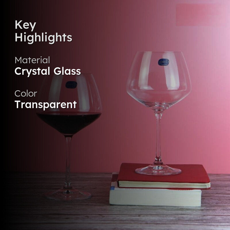 Stella Bohemia Crystal Red Wine Glasses (580 ML) - Set Of Six media 2
