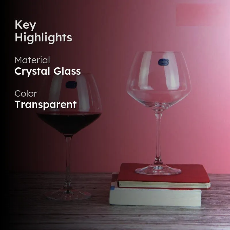 Stella Bohemia Crystal Red Wine Glasses (580 ML) - Set Of Six media 2