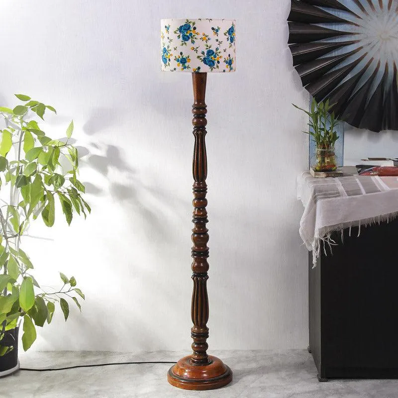 Alba Masiya Vintage Wooden Floor Lamp media 3