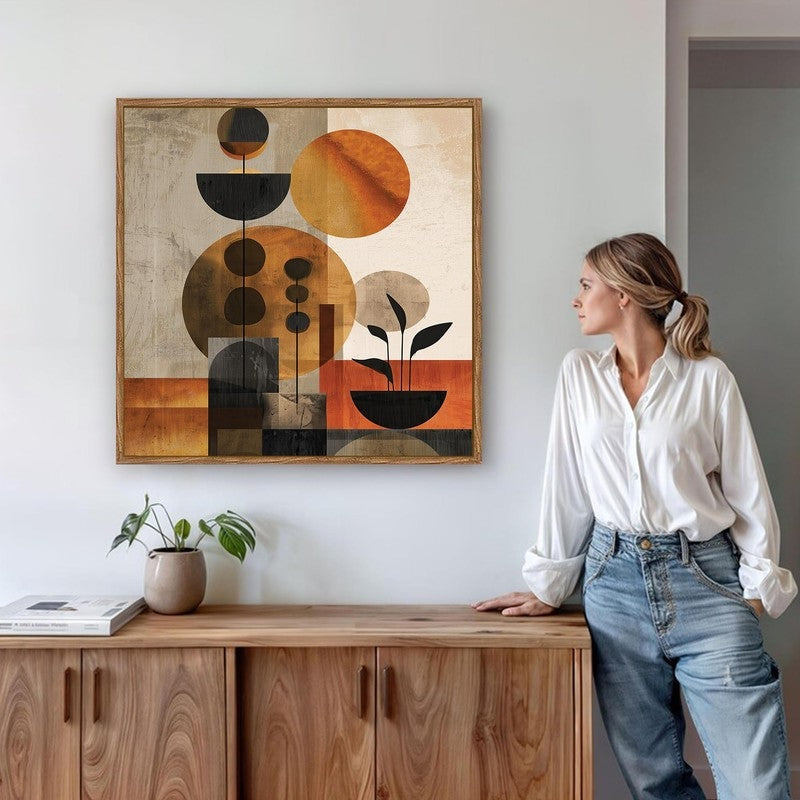 Mystic Geometry Canvas Wall Art With Frame media 6
