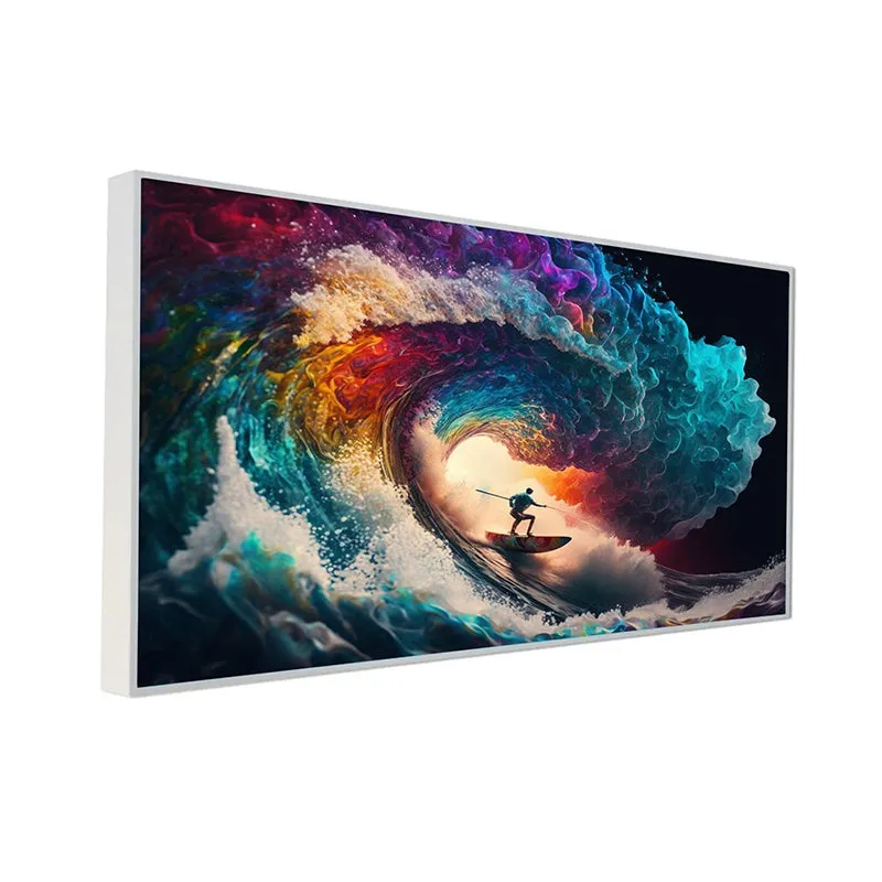 Cosmic Surfer Canvas Wall Painting media 5