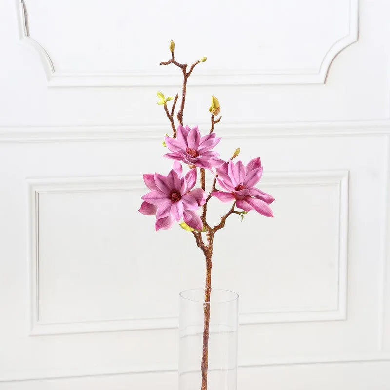 Magnolia Artificial Flower Stem - Pink media 4