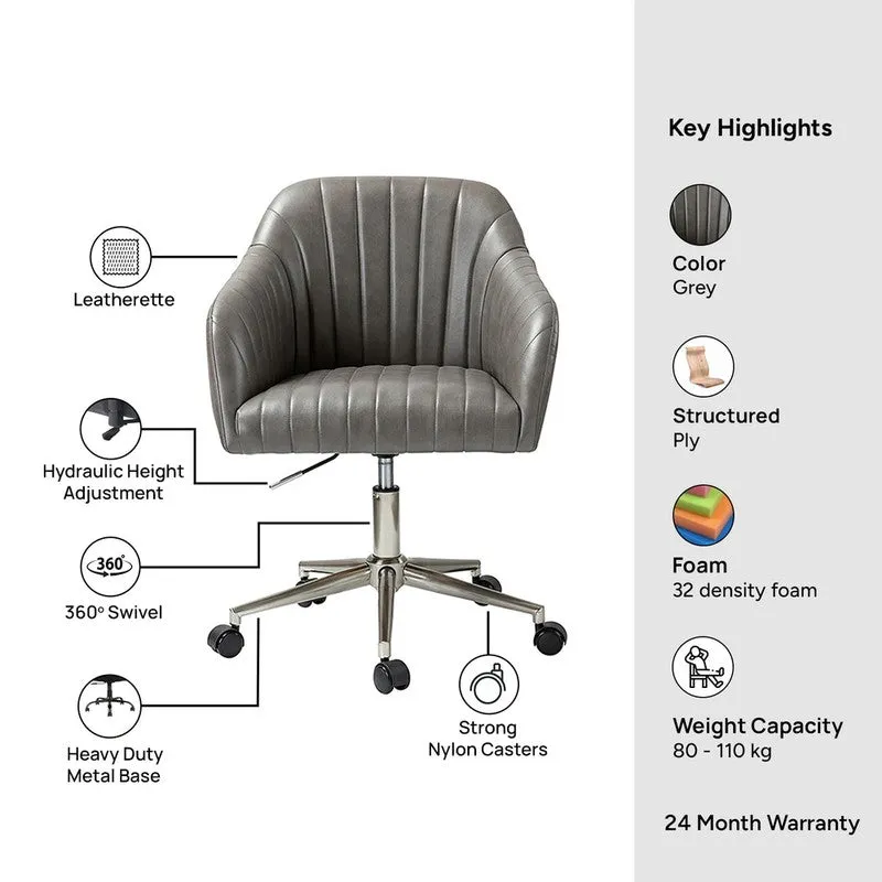 Luxsit Metal Office Chair - Grey media 7