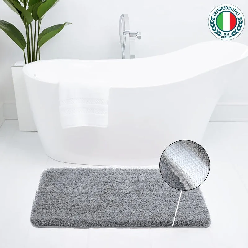 BathEase Anti Skid Bath Mats - Light Grey media 4