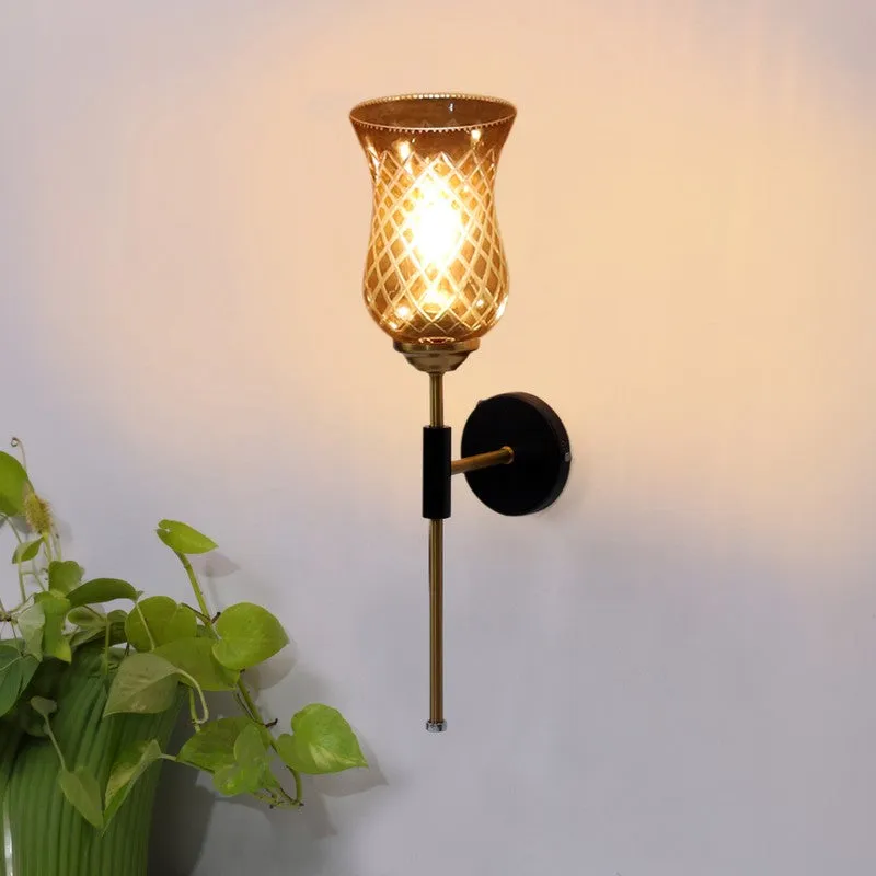 Honey Glow Decorative Glass Wall Lamp media 4