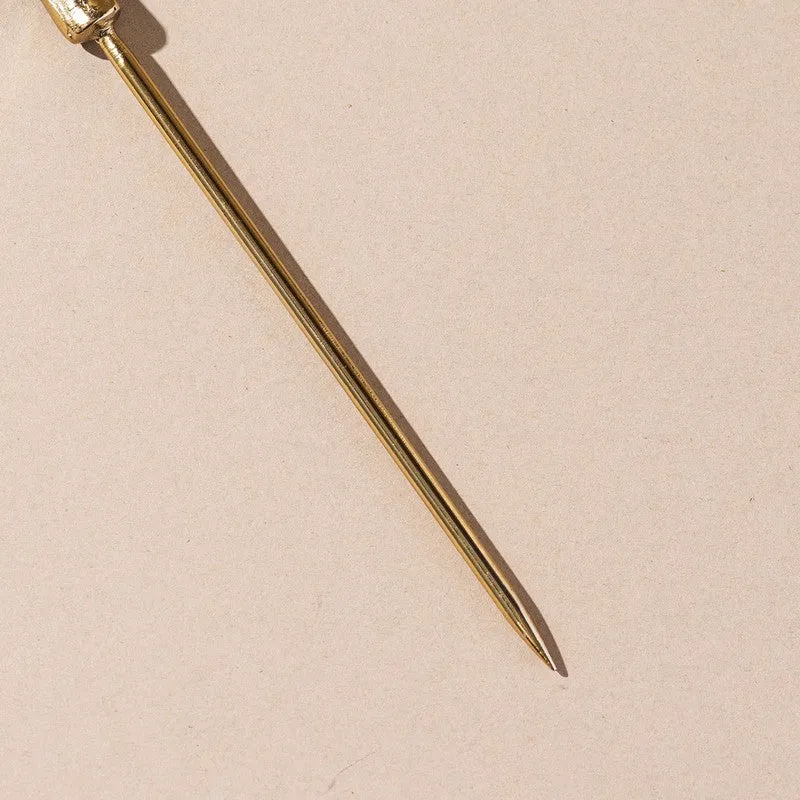 Posh Pin Stainless Steel Cocktail Pick - Gold media 6