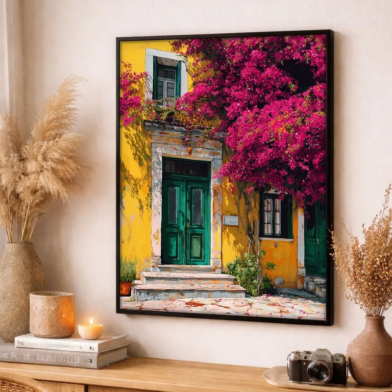 Blooming Wall Canvas Wall Painting - Black Frame media 3