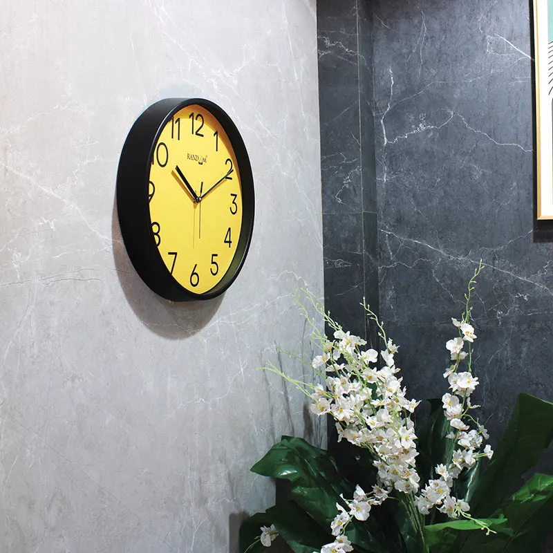 Kronika Analog Wall Clock - Black & Yellow media 4