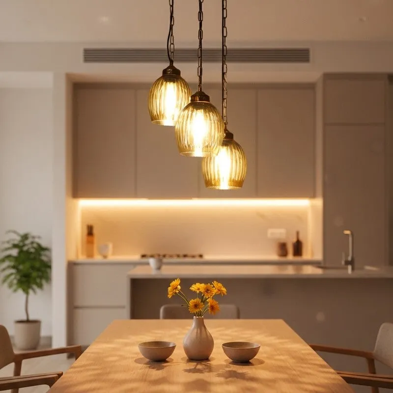 Zariya Glass Ceiling Lamp - Transparent media 1