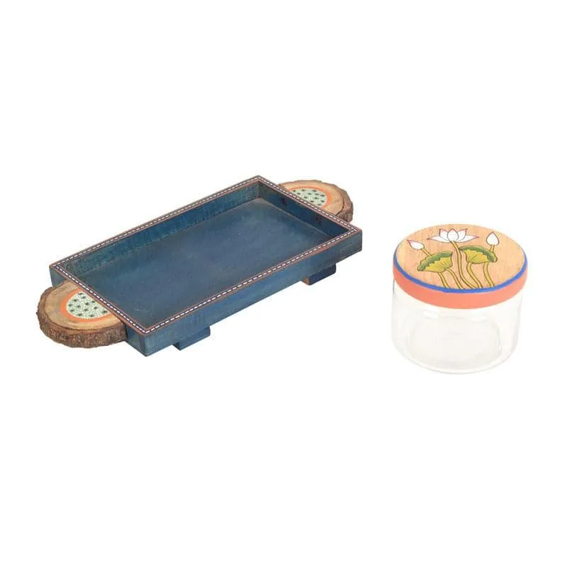 Lotus Haven Storage Jar With Tray (150 ml) - Set Of Two media 4