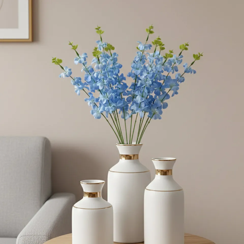 Botanical Cherry Blossom Artificial Flower - Set Of Two media 7