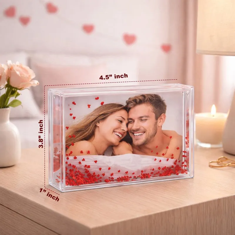 Love Story Glitter Acrylic Photo Frame - Red media 9