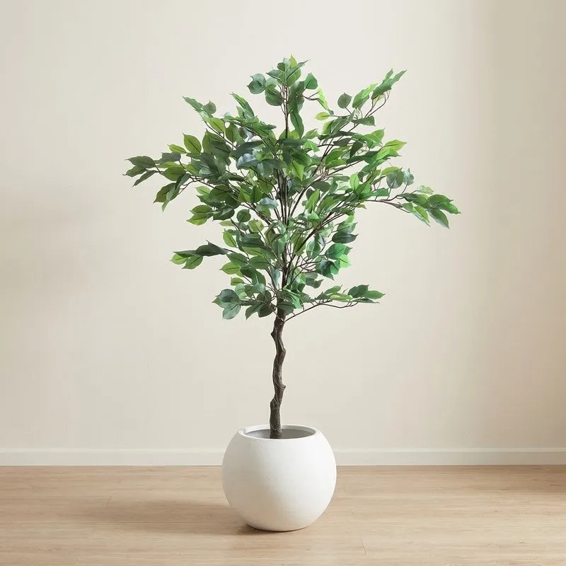 Evergreen Aura Artificial Plant With Black Plastic Pot - 4.2 ft media 3
