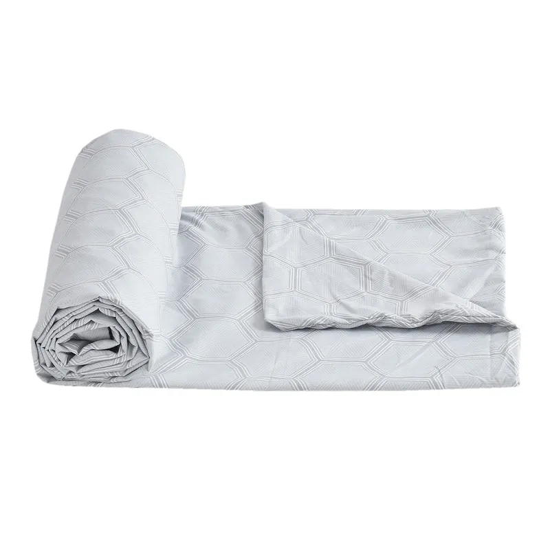 Soft Hive Cotton Duvet Cover (Grey) - 210 TC media 7