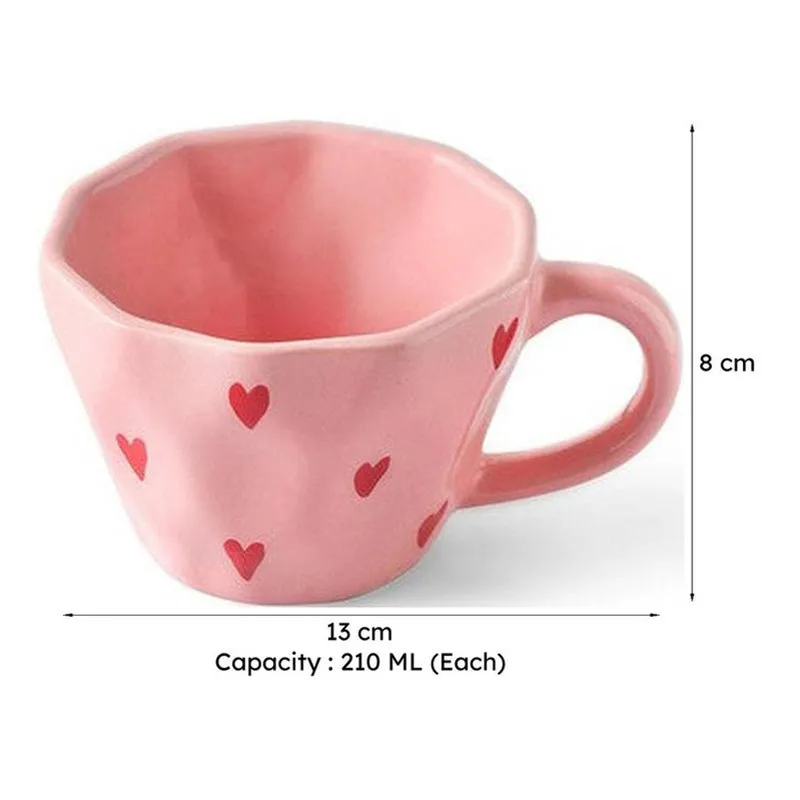 Poppy Ceramic Tea Cup (210 mL Each) - Set Of Four media 8