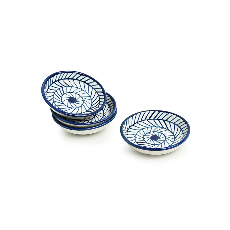 Indigo Ethnic Dip Bowl (25 ML) - Set Of Four media 3