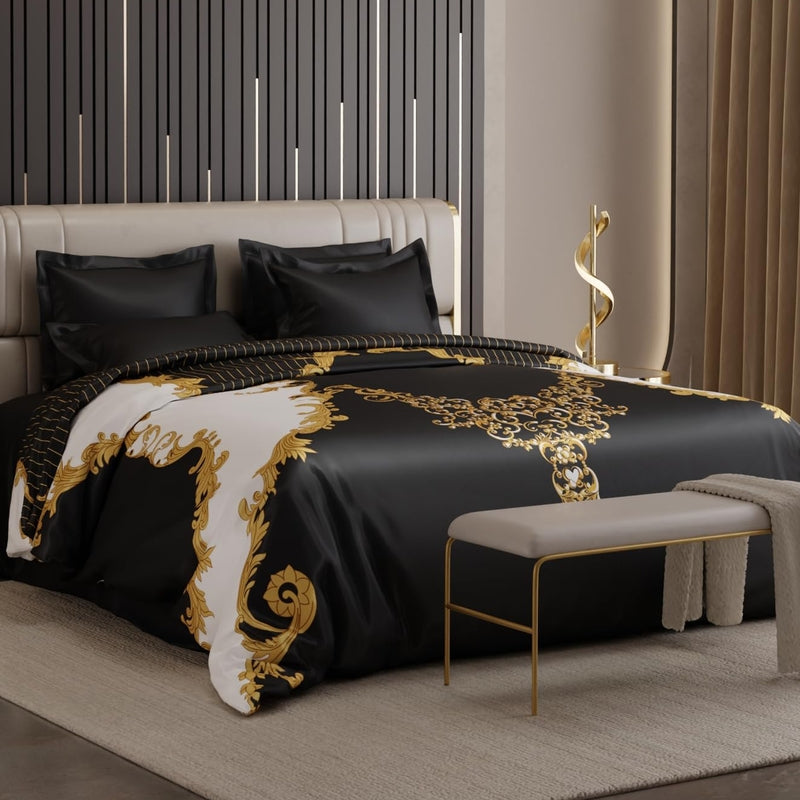 Cozelle Printed Satin Comforter - 150 GSM - King