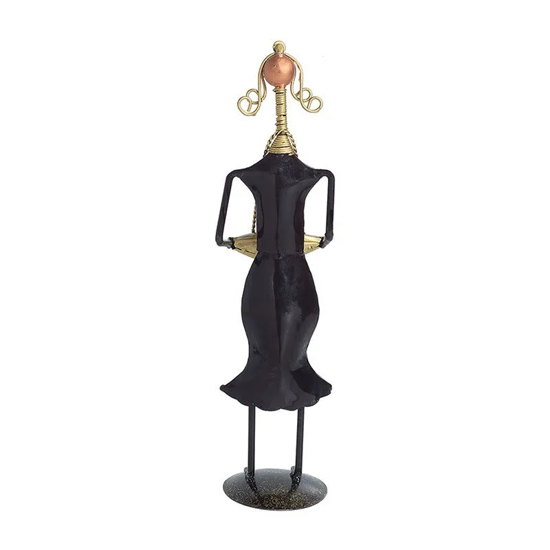 Lady Musician Iron Showpiece - Blue,Red media 4