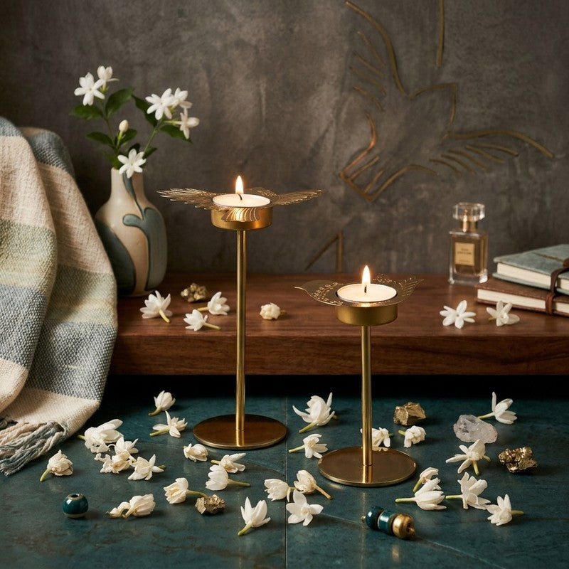 GlowDot Tea Light Candle Holder - Set of Two