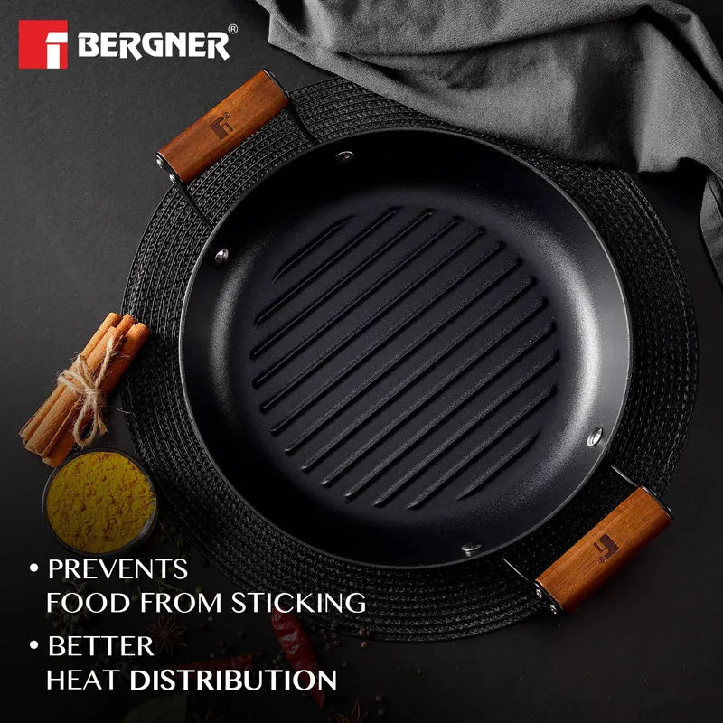 Bergner Odin Iron Round Grill pan With Wooden Handle - 28 CM media 7