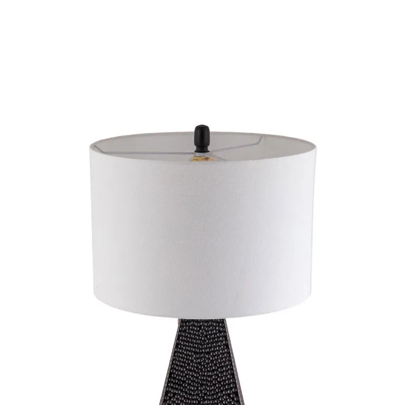 AarviDecor Belmont Classic Fabric Table Lamp - White media 5